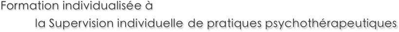 Formation individualisée à
